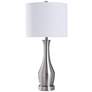 1_Hamilton 31" Modern Brushed Steel Vase Table Lamp