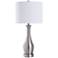 Hamilton 31" Modern Brushed Steel Vase Table Lamp
