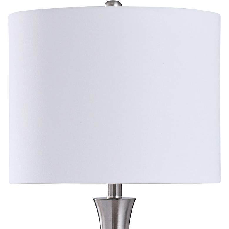 Image 2 Hamilton 31" Modern Brushed Steel Vase Table Lamp more views