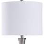 2_Hamilton 31" Modern Brushed Steel Vase Table Lamp more views