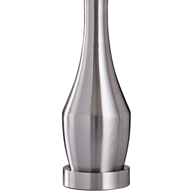 Image 3 Hamilton 31" Modern Brushed Steel Vase Table Lamp more views