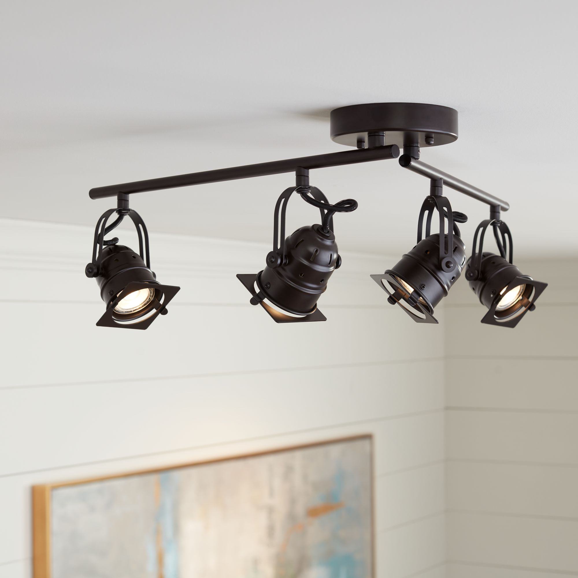 Modern bronze outlet track lighting