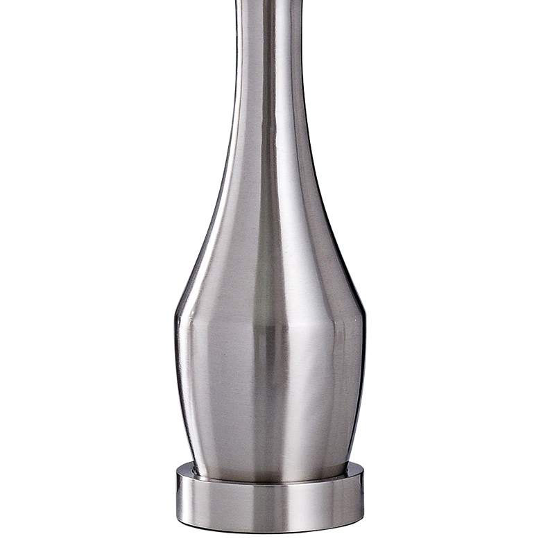 Image 3 Hamilton Brushed Steel Vase Table Lamp more views
