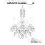 4_Hamilton Nouveau 32.5"H x 26"W 6-Light Crystal Chandelier in Silv more views