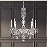 1_Hamilton Nouveau 35"H x 28"W 7-Light Crystal Chandelier in Silver