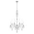 Hamilton Nouveau 44"H x 30"W 8-Light Crystal Chandelier in Silver