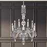 Thumbnail1 of Hamilton Nouveau 44"H x 30"W 8-Light Crystal Chandelier in Silver