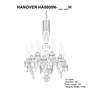 Thumbnail4 of Hamilton Nouveau 44"H x 30"W 8-Light Crystal Chandelier in Silver more views