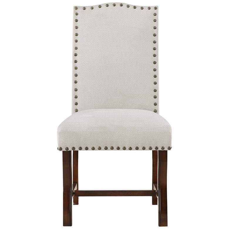 Image 3 Hamilton Oatmeal Fabric Dining Chairs Set of 2 more views