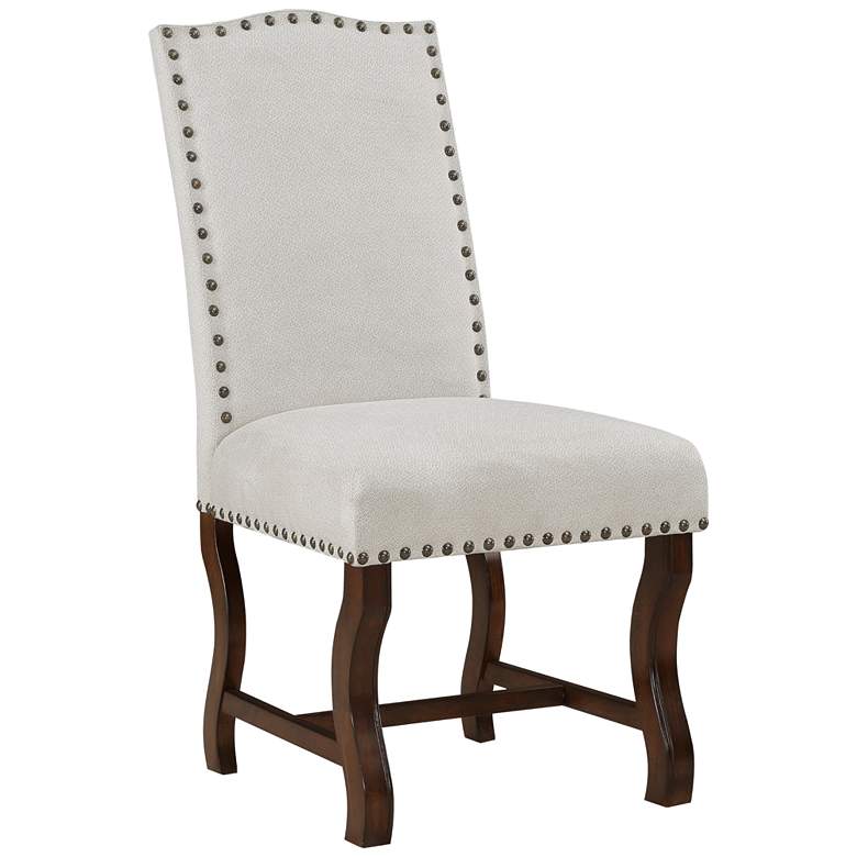 Image 4 Hamilton Oatmeal Fabric Dining Chairs Set of 2 more views