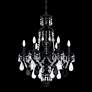 3_Hamilton Rock Crystal 29.5"H x 22"W 6-Light Chandelier in Jet Bla more views