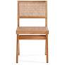 Hamlet Cane and Matte Nature Wood Dining Chairs Set of 4 in scene