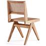 Hamlet Cane and Matte Nature Wood Dining Chairs Set of 4 in scene