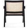 Hamlet Matte Black Natural Cane Accent Chairs Set of 2 in scene