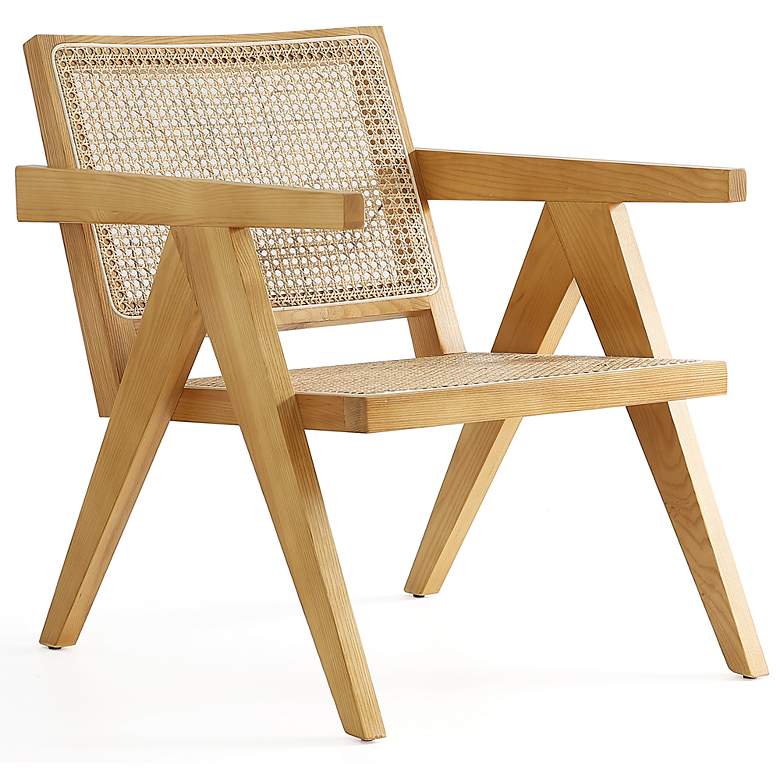 Image 5 Hamlet Matte Nature Cane Accent Chairs Set of 2 more views