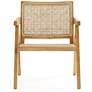 Hamlet Matte Nature Wood and Cane Accent Chair in scene