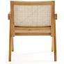 Hamlet Matte Nature Wood and Cane Accent Chair in scene