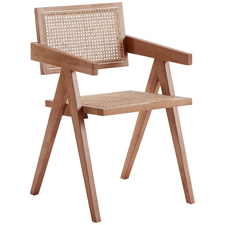 Image 2 Hamlet Matte Nature Wood and Cane Dining Chair