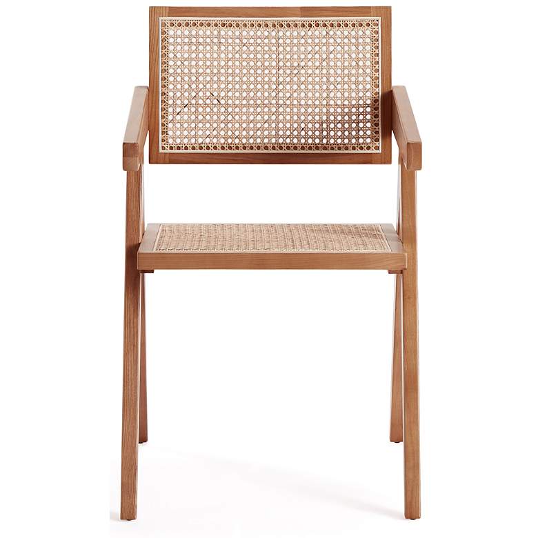 Image 7 Hamlet Matte Nature Wood and Cane Dining Chair more views