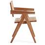 Hamlet Matte Nature Wood and Cane Dining Chair