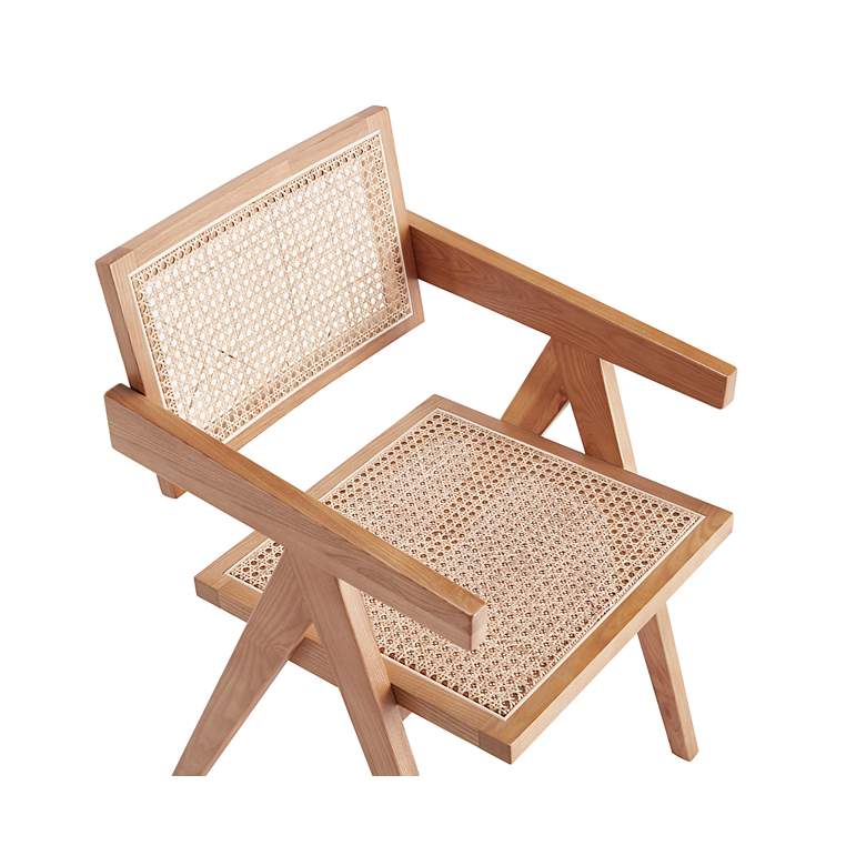 Image 6 Hamlet Nature Wood and Cane Dining Chairs Set of 2 more views