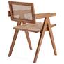 Hamlet Nature Wood and Cane Dining Chairs Set of 2 in scene