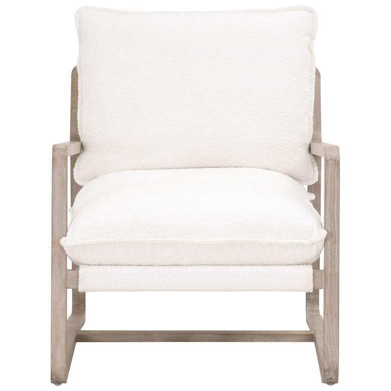 Image 1 Hamlin Club Chair, Performance Boucle Snow, Natural Gray Oak