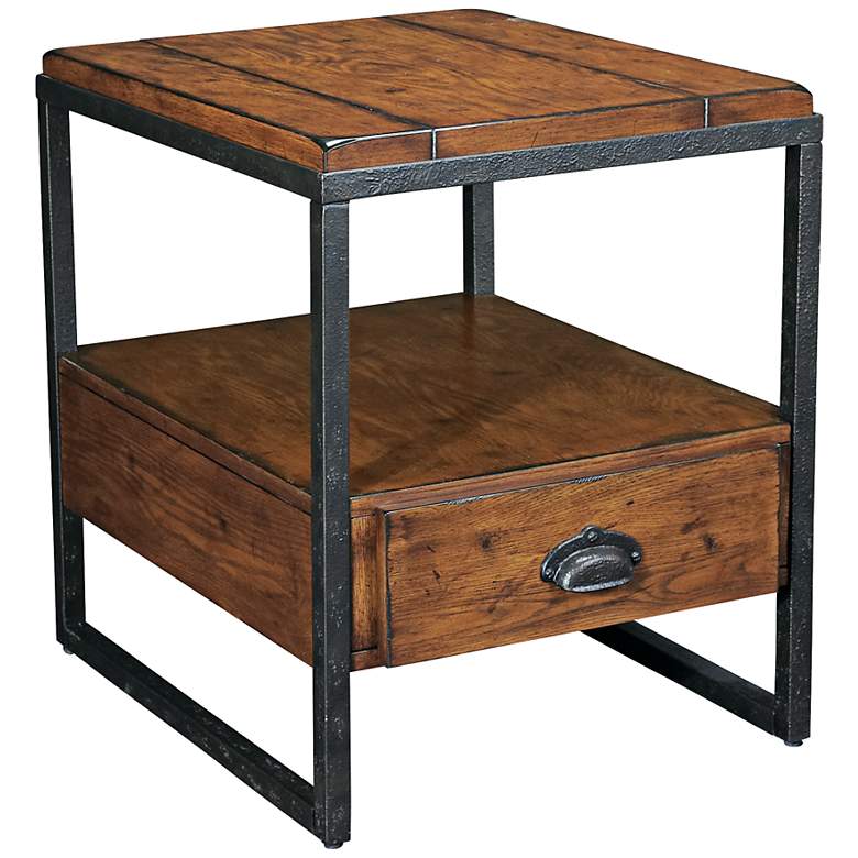 Image 1 Hammary Baja 24 inch Square 1-Drawer End Table
