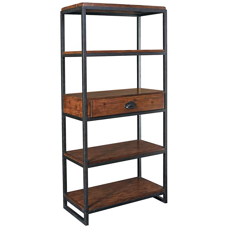 Image 1 Hammary Baja Distressed Finish 65 inch High Etagere