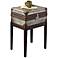 Hammary Hidden Treasures Nailhead Box On Stand Side Table