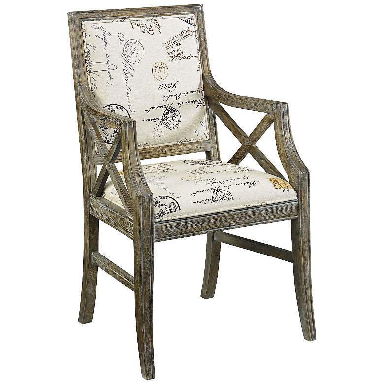Image 1 Hammary Hidden Treasures Parisian Script Accent Chair