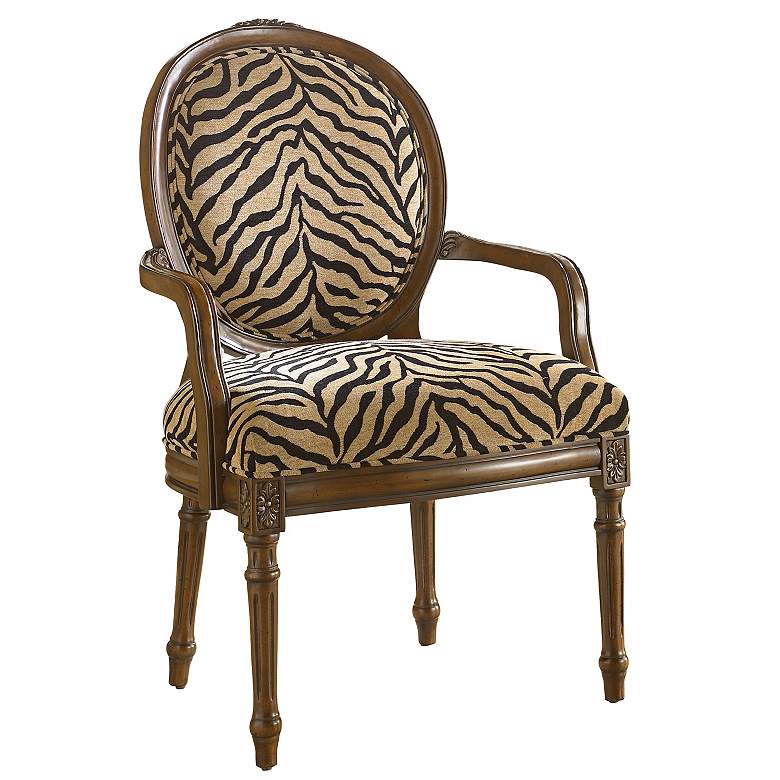 Image 1 Hammary Hidden Treasures Zebra Accent Chair