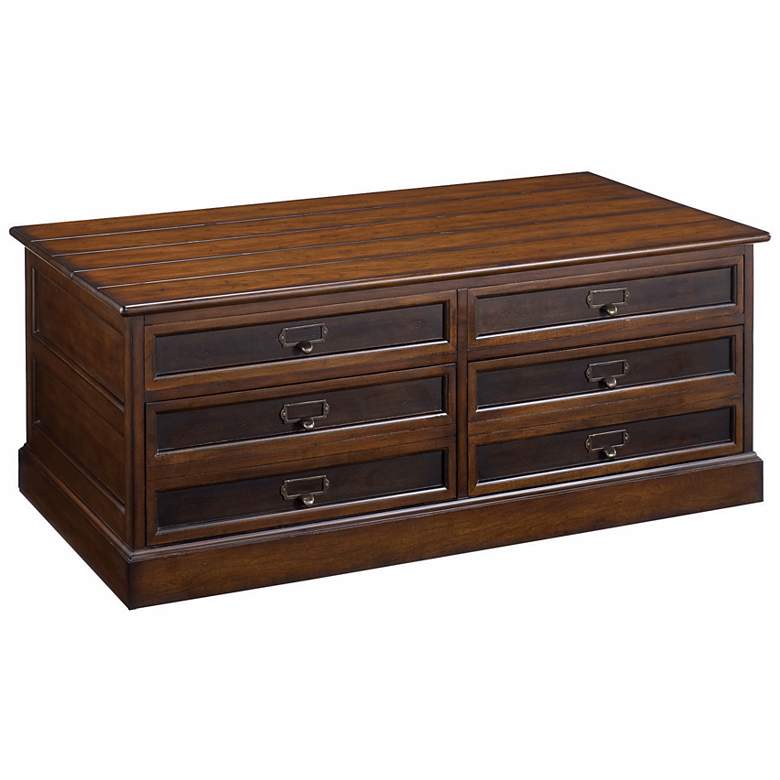 Image 1 Hammary Mercantile Rustic Cocktail Storage Table