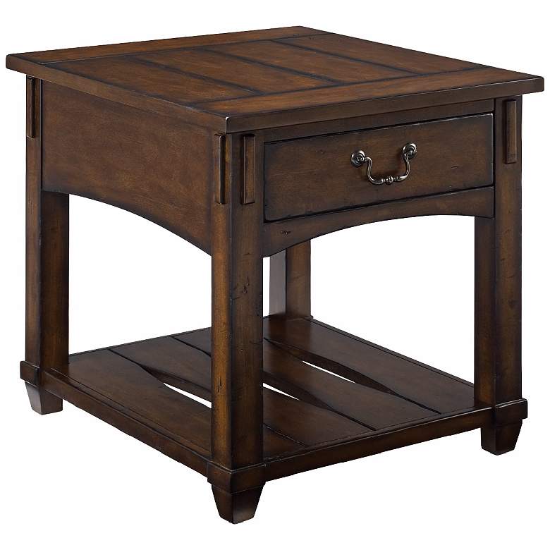 Image 1 Hammary Tacoma Rustic Single-Drawer End Table
