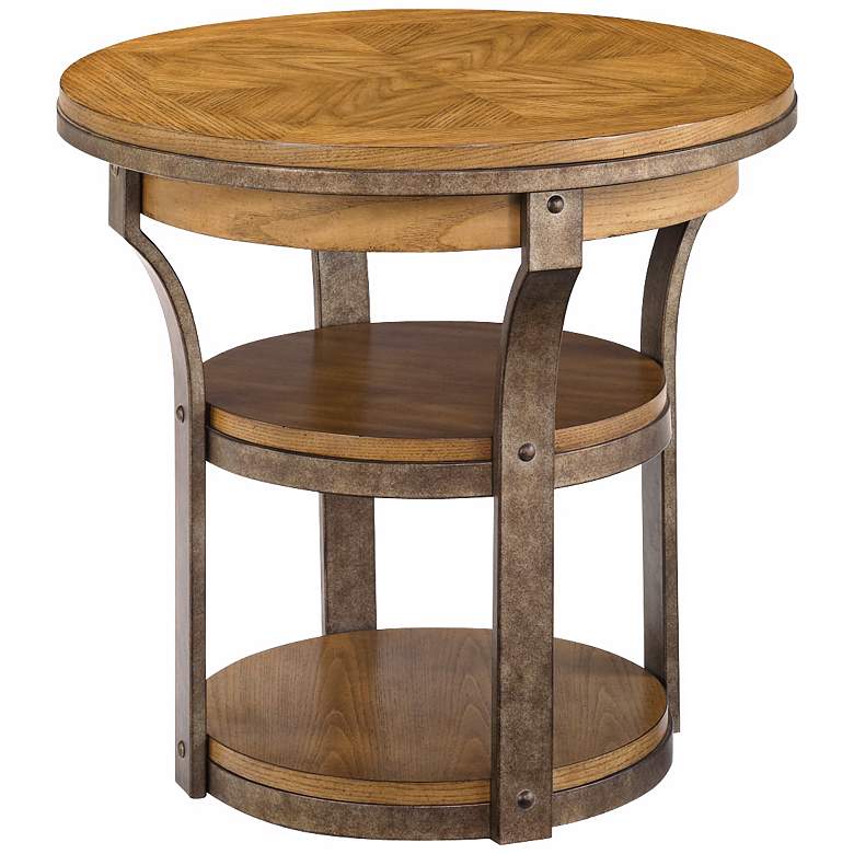 Image 1 Hammary Vero Round Wooden End Table
