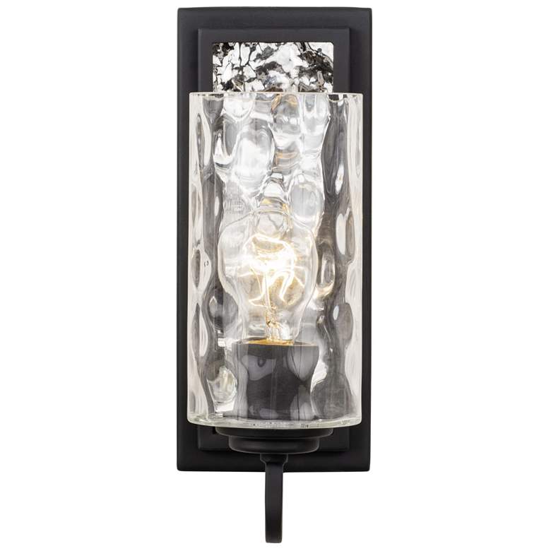 Image 2 Hammer Time 1-Lt Sconce - Carbon/Polished Stainless more views