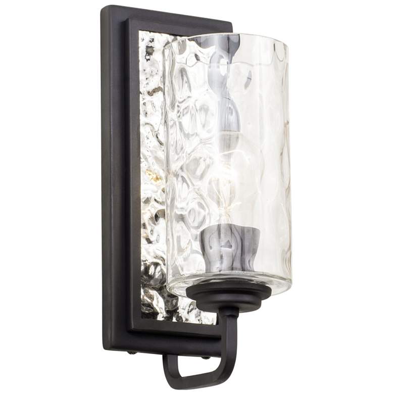 Image 3 Hammer Time 1-Lt Sconce - Carbon/Polished Stainless more views