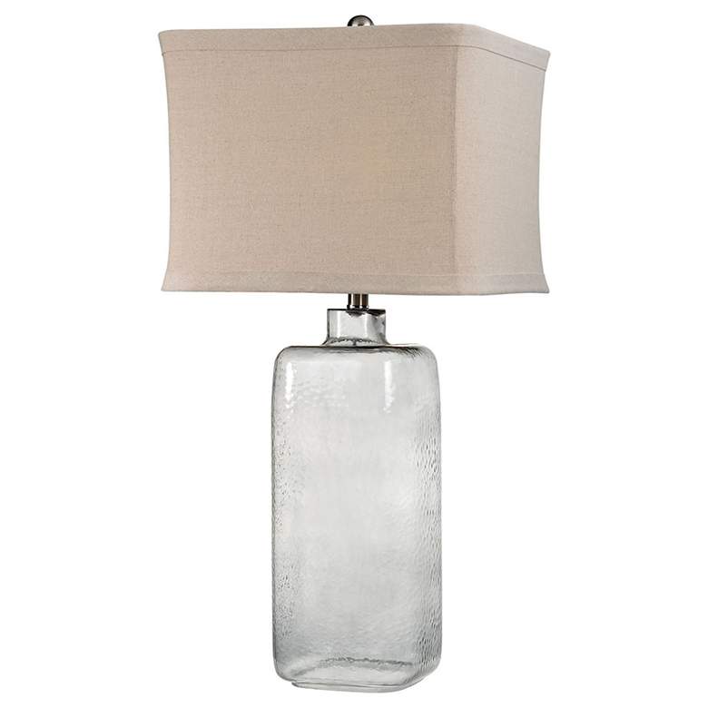 Image 1 Hammered Grey 31 inch High 1-Light Table Lamp - Gray Smoke