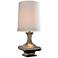 Hammered Shiny Nickel Table Lamp