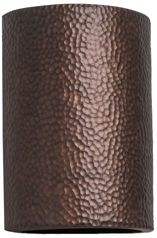 Hammerman-10.5-inch-high-backlit-ceramic-copper-up/down-LED-outdoor