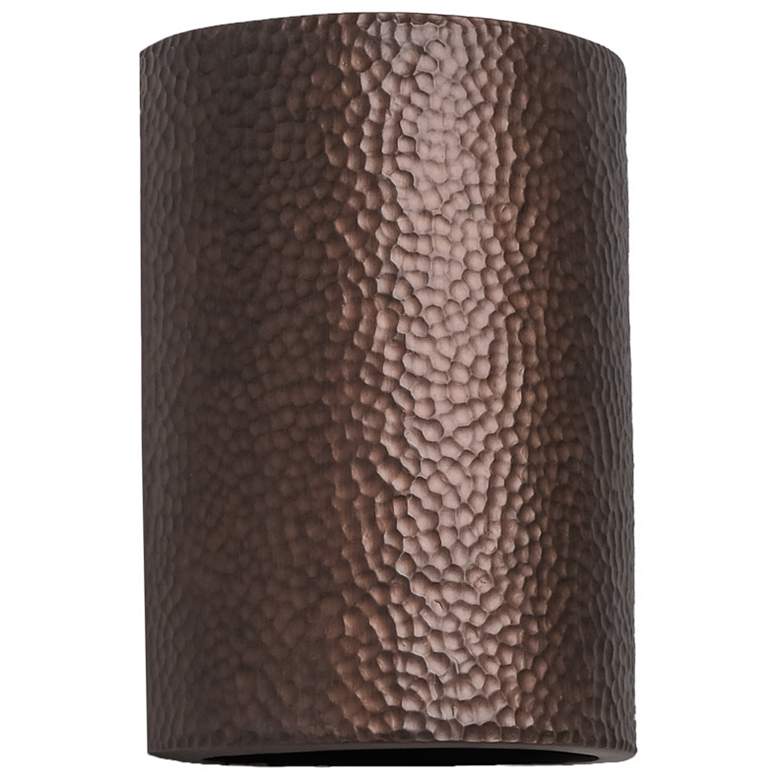 Image 1 Hammerman-10.5-inch-high-backlit-ceramic-copper-up/down-LED-outdoor