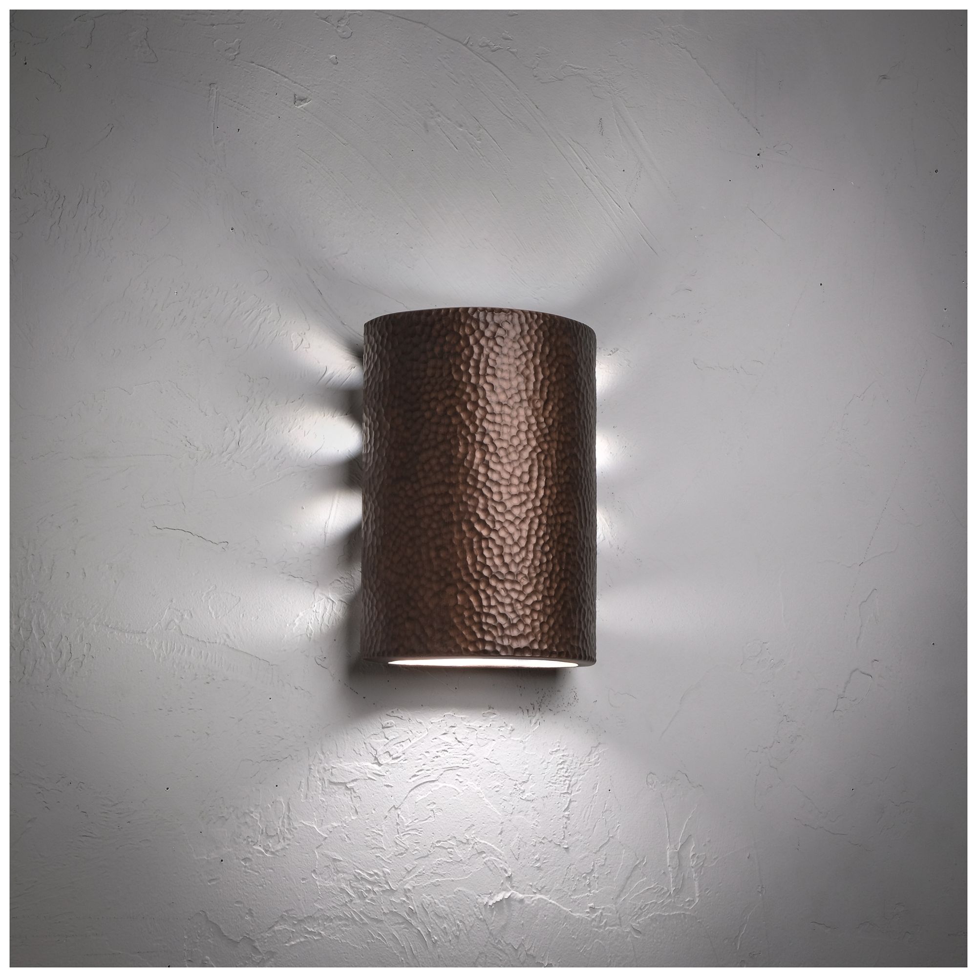 Image 2 Hammerman-10.5-inch-high-backlit-ceramic-copper-up/down-LED-outdoor more views