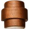 Hammerman 10"H Rubbed Copper Banded LED Outdoor Wall Light