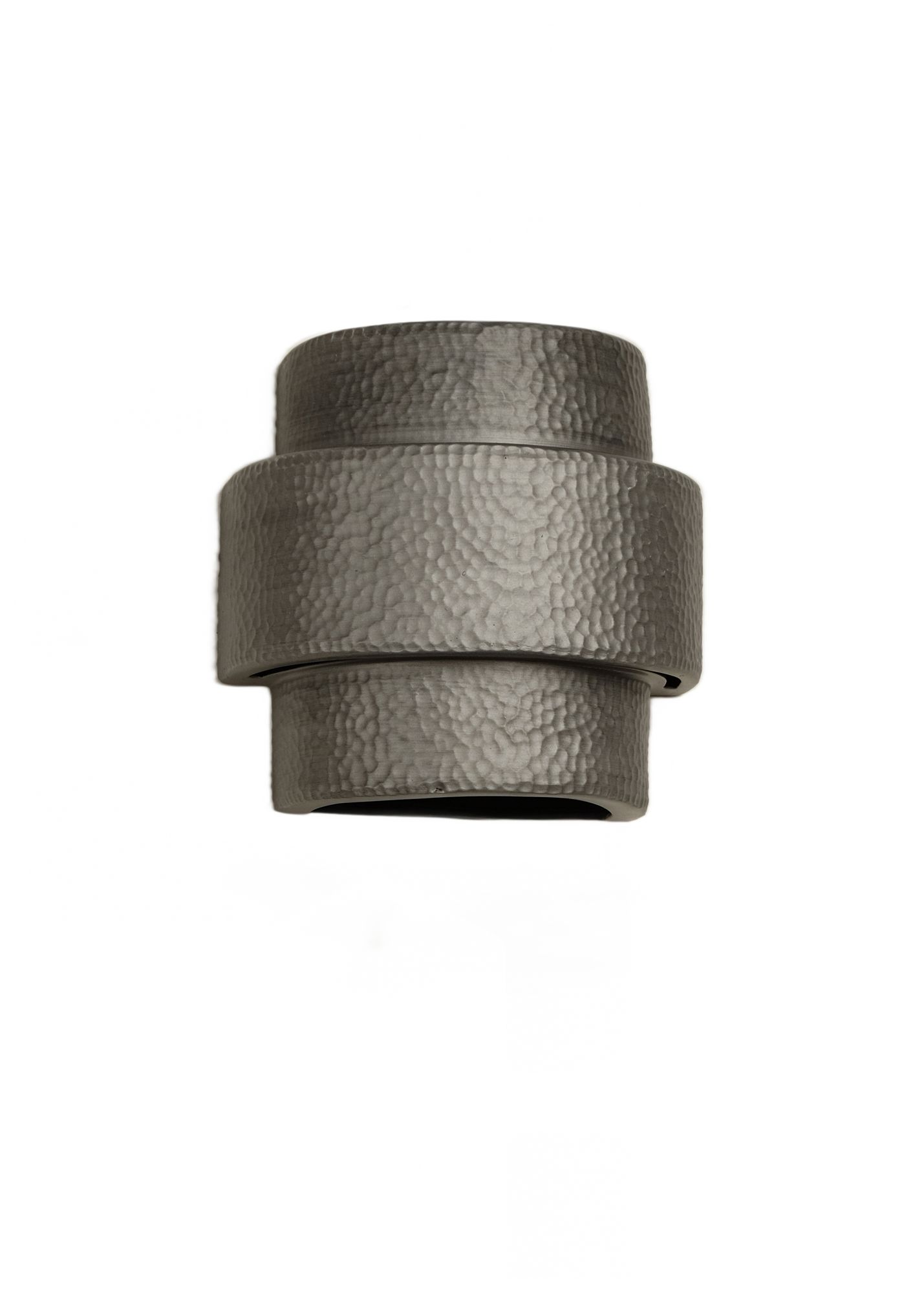 Image 3 Hammerman-10-inch-high-ceramic-pewter-up/down-LED-outdoor-wall-light more views