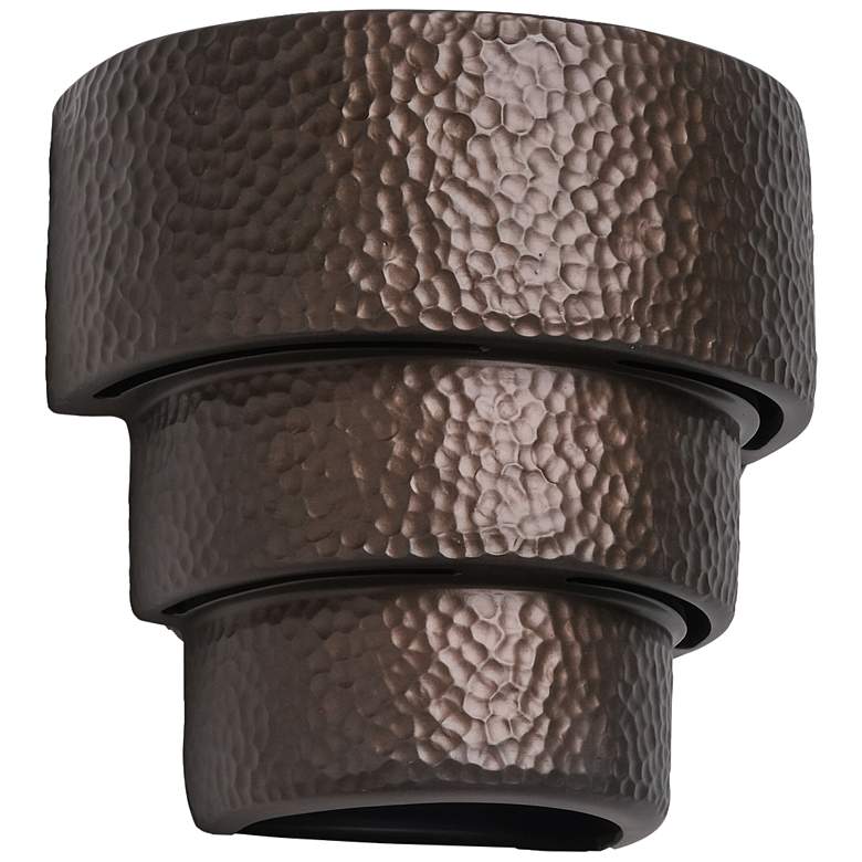 Image 2 Hammerman 10 inch High Rubbed Bronze LED Outdoor Wall Light