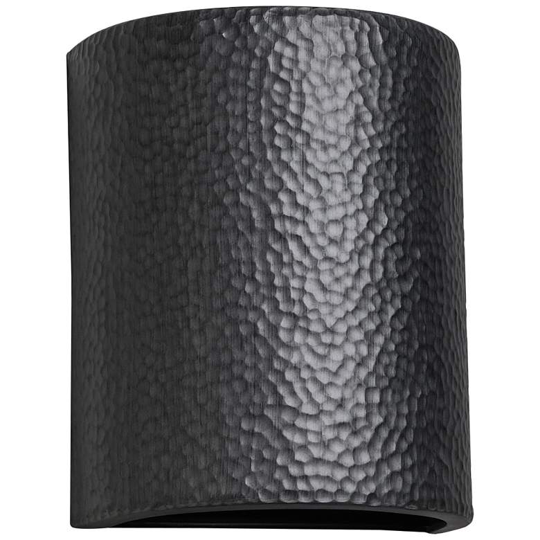 Image 2 Hammerman 10" High Rubbed Pewter LED Outdoor Wall Light
