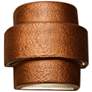 Hammerman 10"H Rubbed Copper Banded LED Outdoor Wall Light