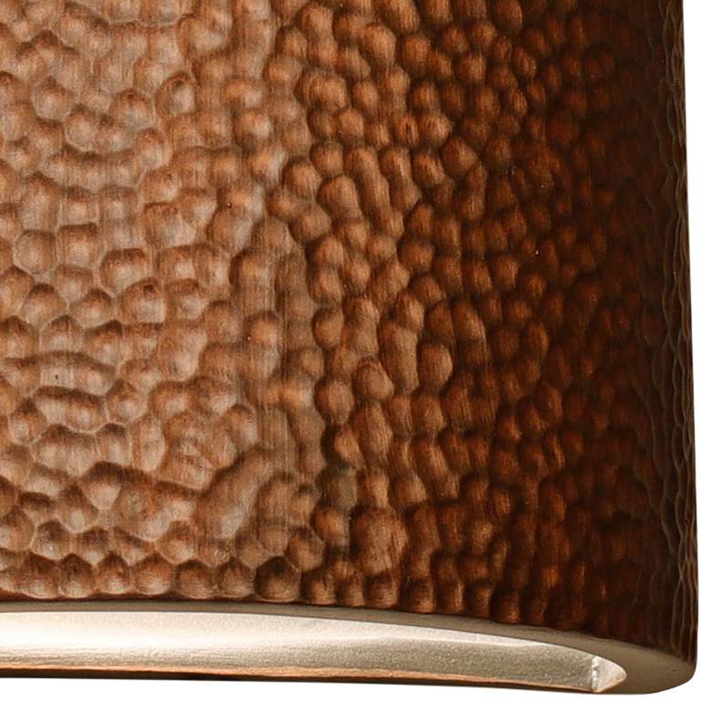 Image 3 Hammerman 10"H Rubbed Copper Ceramic LED Outdoor Wall Light more views
