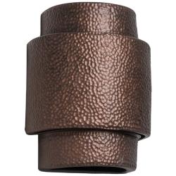 Hammerman 13 1/2&quot; High Rubbed Copper LED Outdoor Wall Light