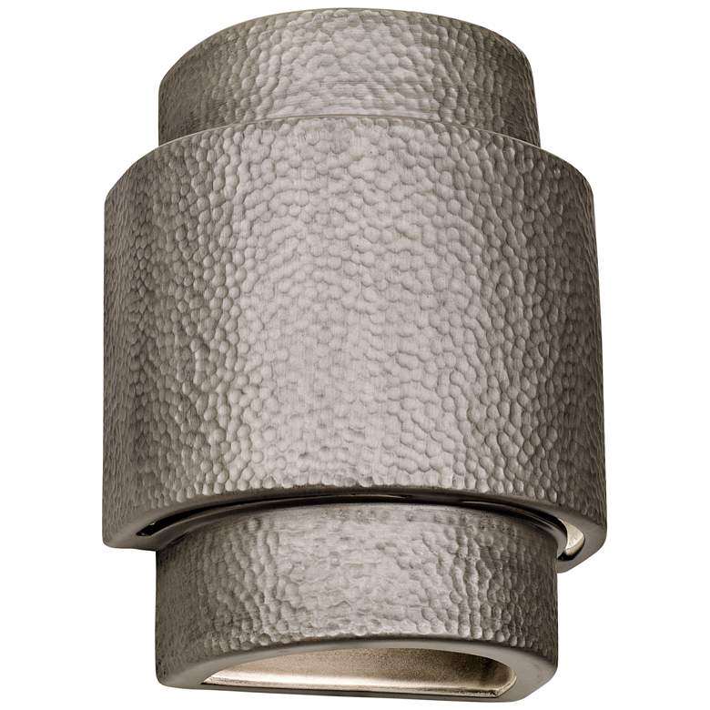 Image 2 Hammerman 13 1/2" High Rubbed Pewter LED Outdoor Wall Light